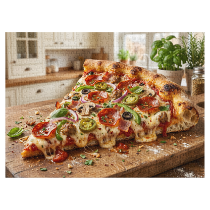 Realistic Pizza Jigsaw Puzzle