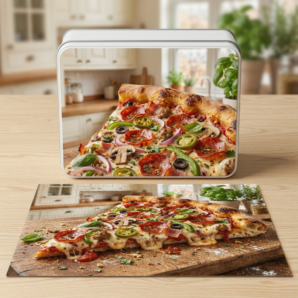 Realistic Pizza Jigsaw Puzzle