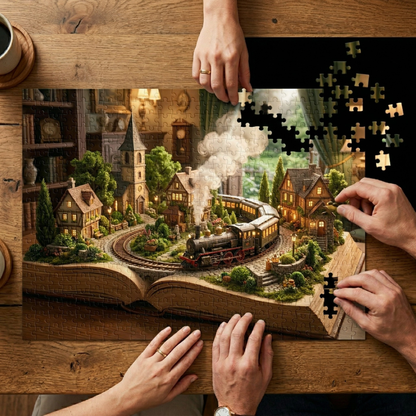 Train in the Book Jigsaw Puzzle