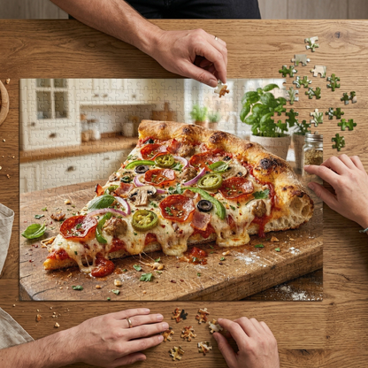 Realistic Pizza Jigsaw Puzzle
