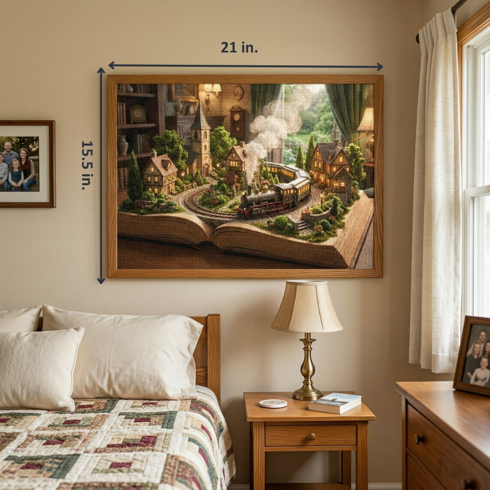 Train in the Book Jigsaw Puzzle