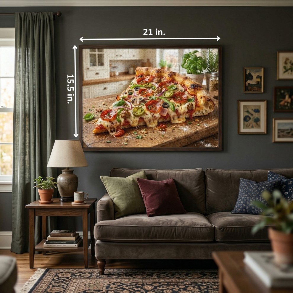 Realistic Pizza Jigsaw Puzzle