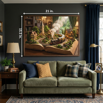 Train in the Book Jigsaw Puzzle