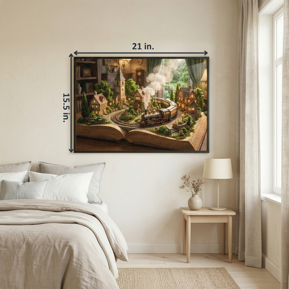 Train in the Book Jigsaw Puzzle