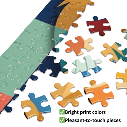 Abstract Dog Portrait Jigsaw Puzzle