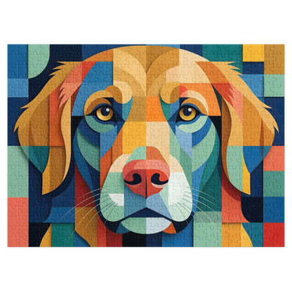 Abstract Dog Portrait Jigsaw Puzzle