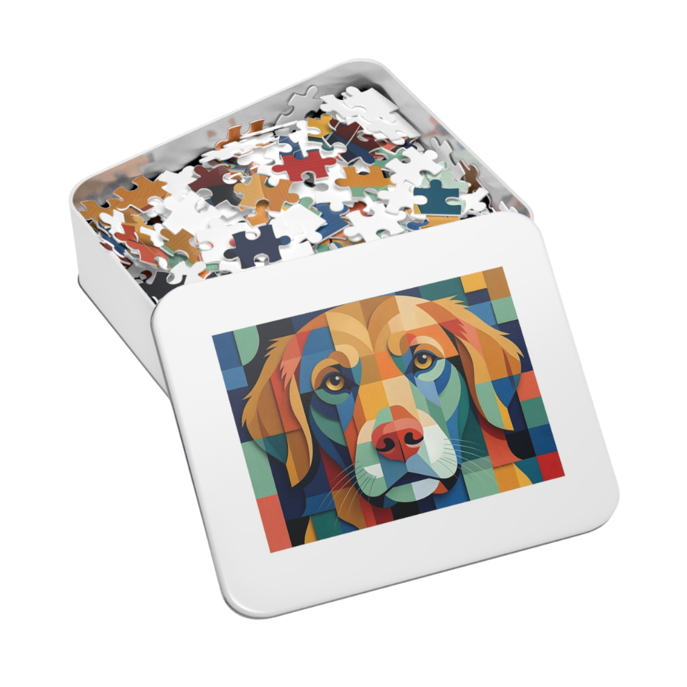Abstract Dog Portrait Jigsaw Puzzle