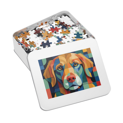 Abstract Dog Portrait Jigsaw Puzzle